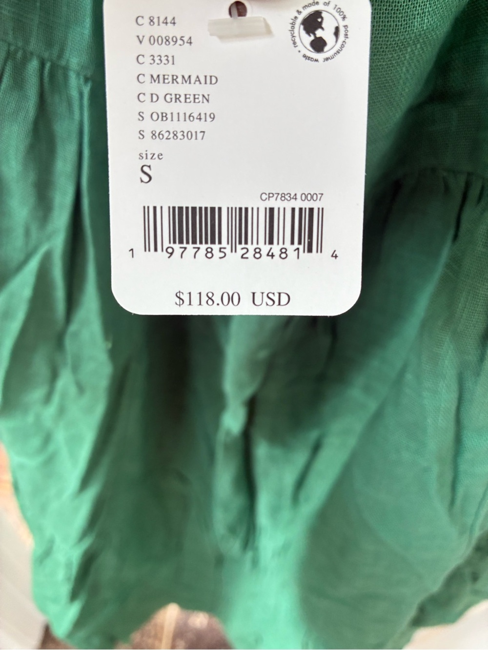 Free People Green Tiered Backless Maxi Dress - Picture 6 of 8